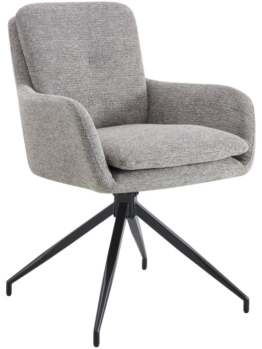 Spisestuestol Pickett stof, taupe