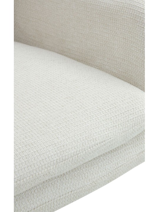 Sæt med 2 spisestuestole Pickett stof, creme