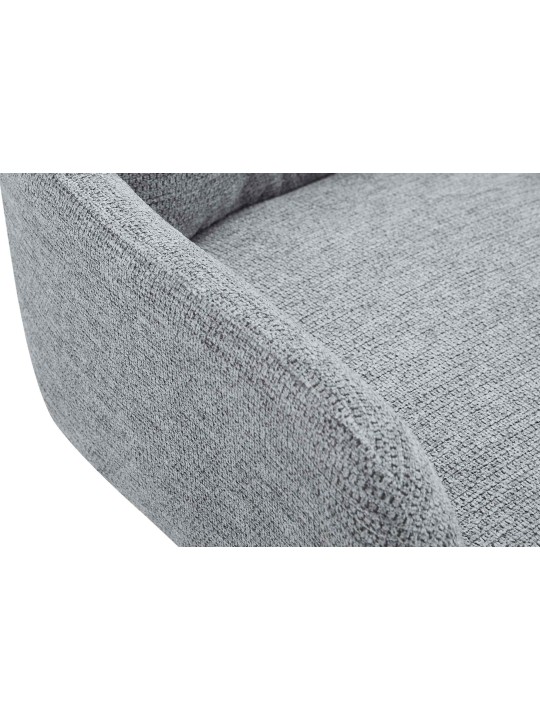 Sæt med 2 spisestuestole Pickett stof, grå