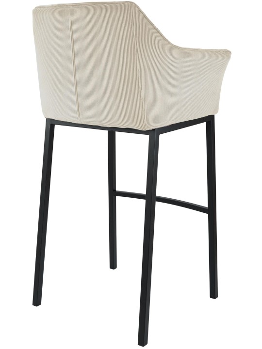 Barstol Damaso B Cord med 4 fods stel, creme Barstol Damaso B Cord med 4 fods stel, creme