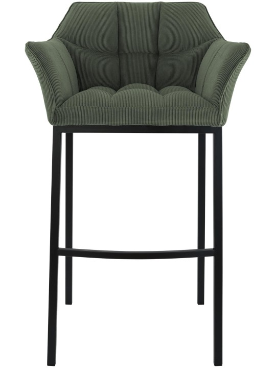 Barstol Damaso B Cord med 4 fods stel, grøn Barstol Damaso B Cord med 4 fods stel, grøn