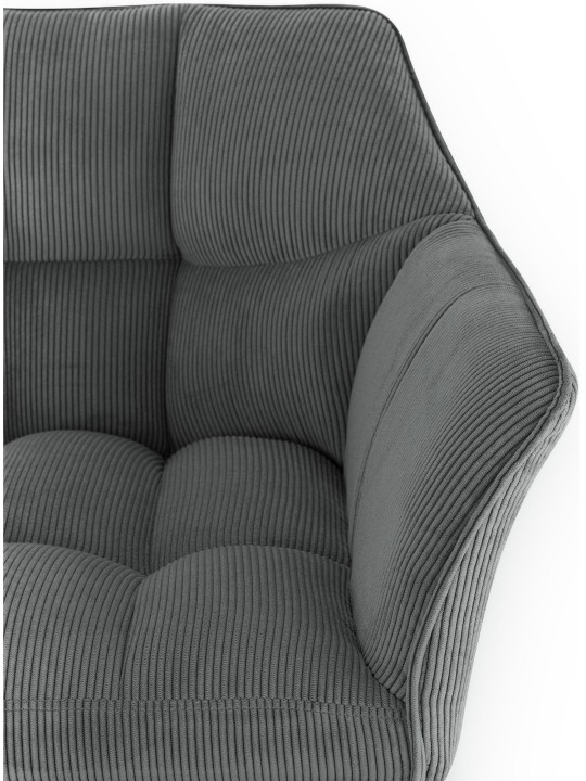 Barstol Damaso B Cord med 4 fods stel, grå Barstol Damaso B Cord med 4 fods stel, grå