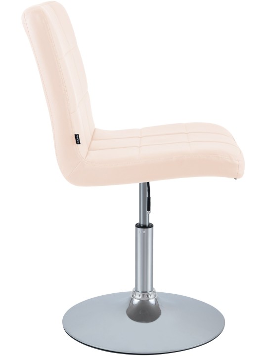 Stol Ricky imiteret læder, creme