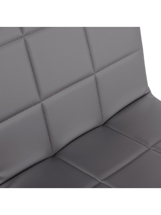 Stol Ricky imiteret læder, grå