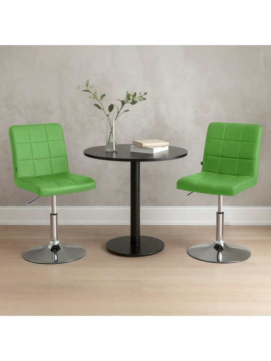 Stol Ricky imiteret læder, grøn Stol Ricky imiteret læder, grøn