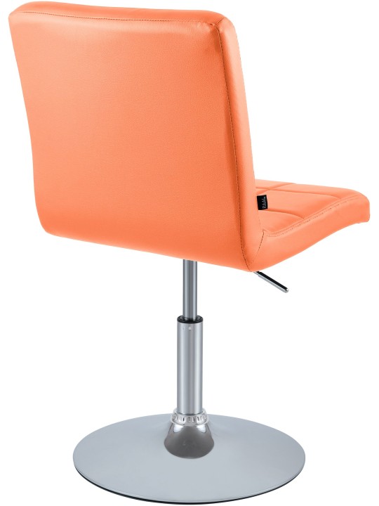 Stol Ricky imiteret læder, orange