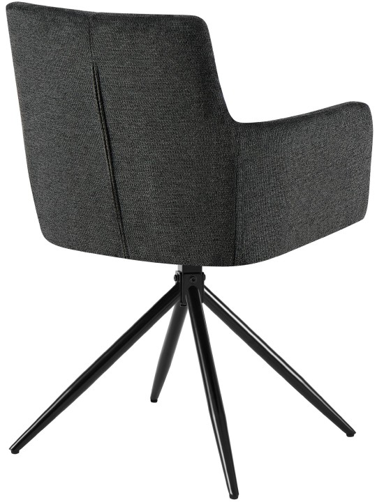 Spisestuestol Jonah stof, sort