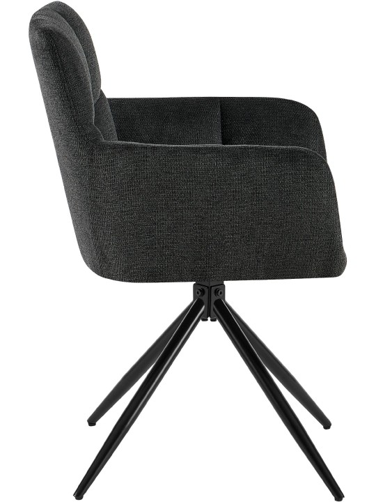 Spisestuestol Jonah stof, sort