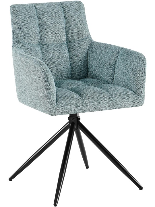 Spisestuestol Jonah stof, turkis