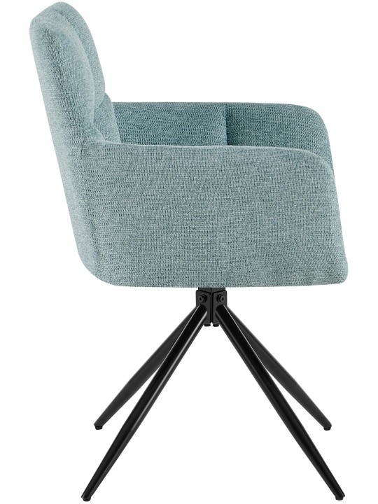 Spisestuestol Jonah stof, turkis