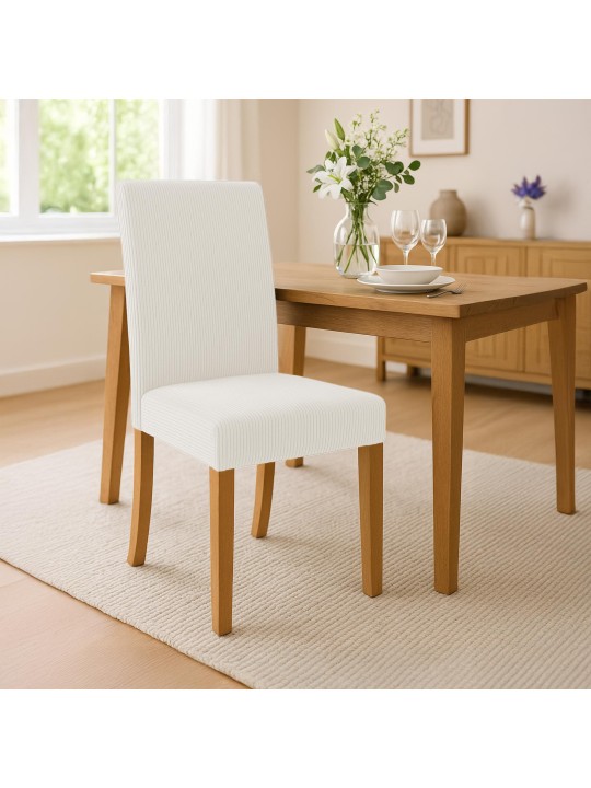 Spisestuestol Ina Cord antik lys, creme