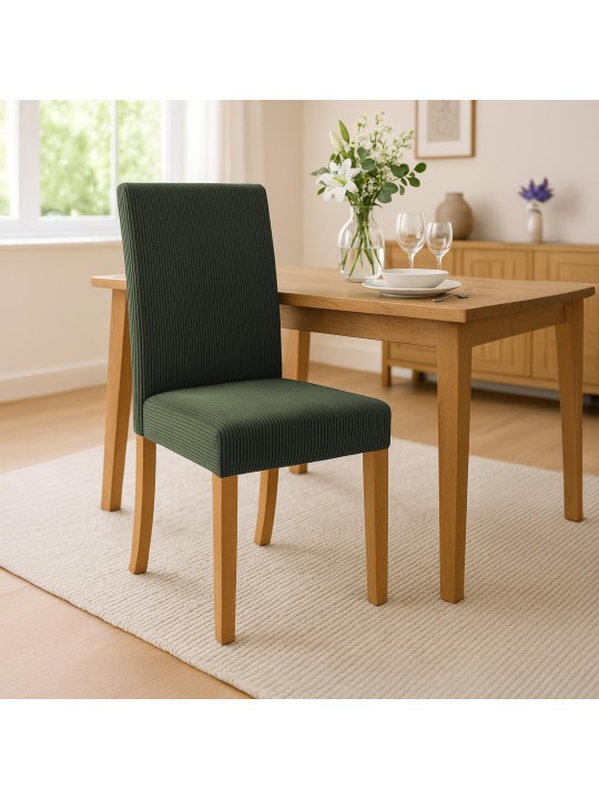 Spisestuestol Ina Cord antik lys, grøn