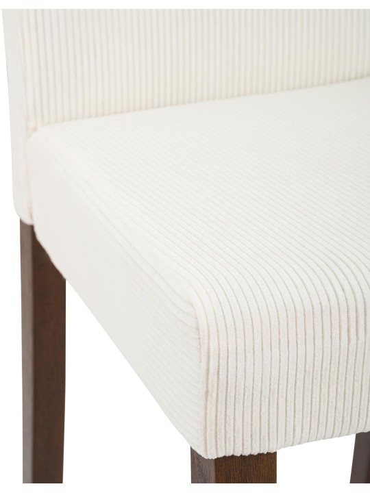 Spisestuestol Ina Cord antik mørk, creme