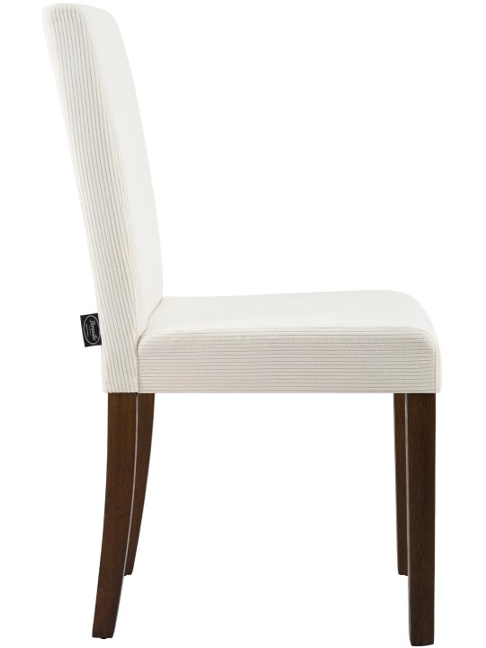 Spisestuestol Ina Cord antik mørk, creme