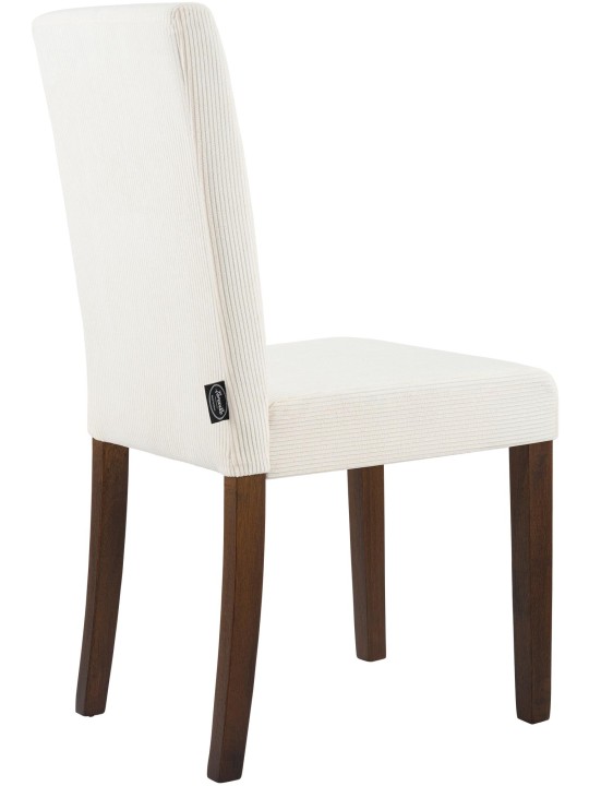 Spisestuestol Ina Cord antik mørk, creme