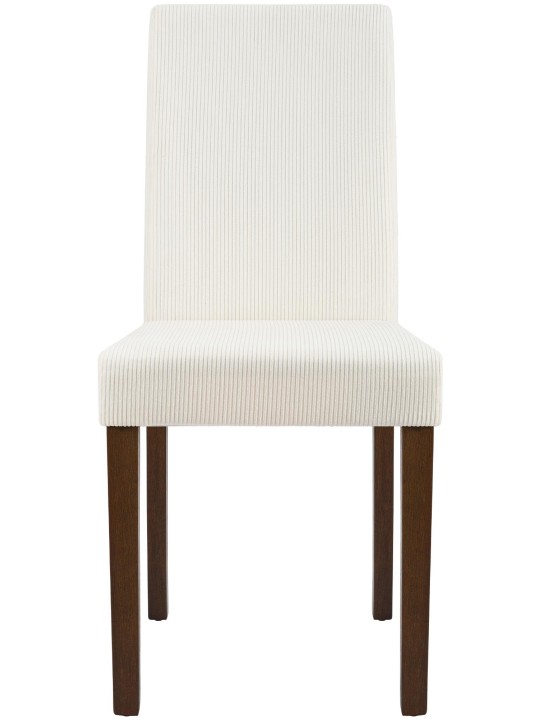 Spisestuestol Ina Cord antik mørk, creme