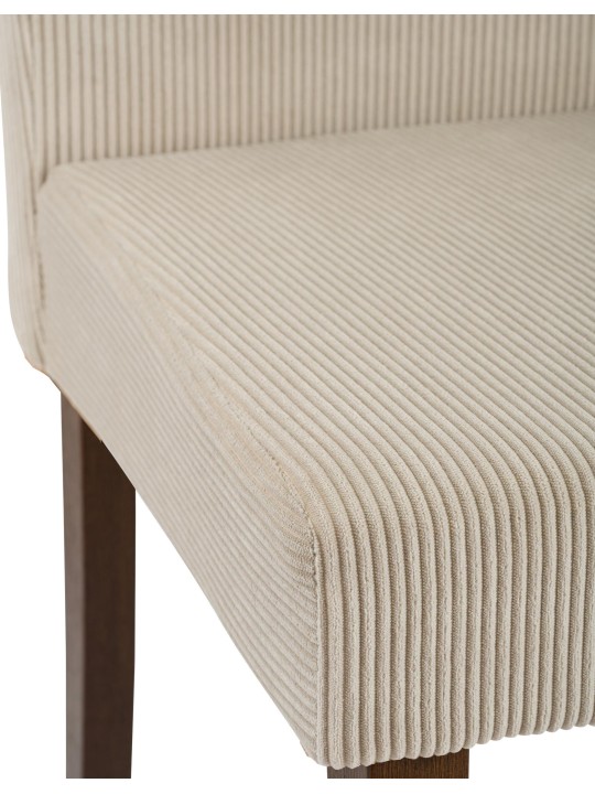 Spisestuestol Ina Cord antik mørk, lysebrun