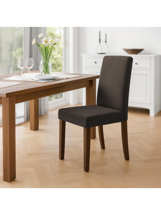 Spisestuestol Ina Cord antik mørk, brun