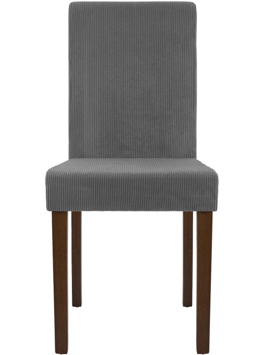 Spisestuestol Ina Cord antik mørk, grå