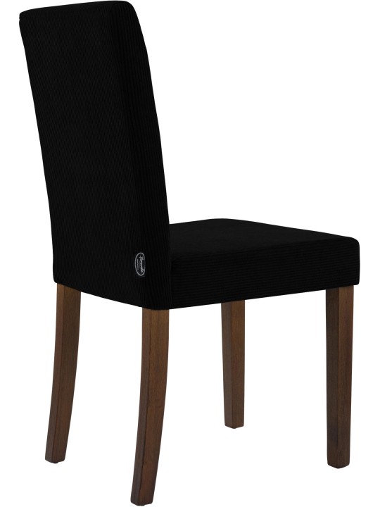 Spisestuestol Ina Cord antik mørk, sort