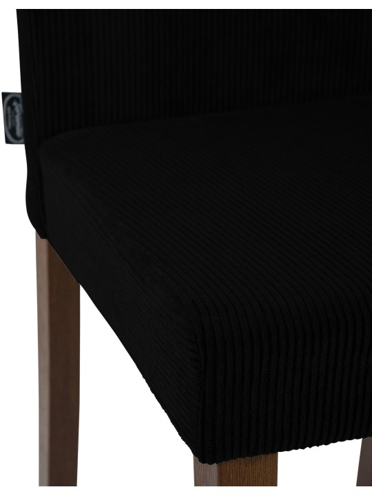 Spisestuestol Ina Cord antik mørk, sort