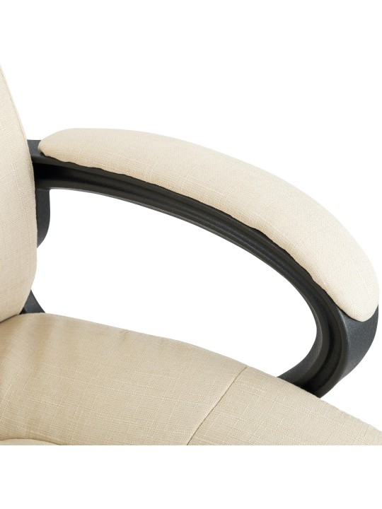 Kontorstol XL Sparta stof, creme