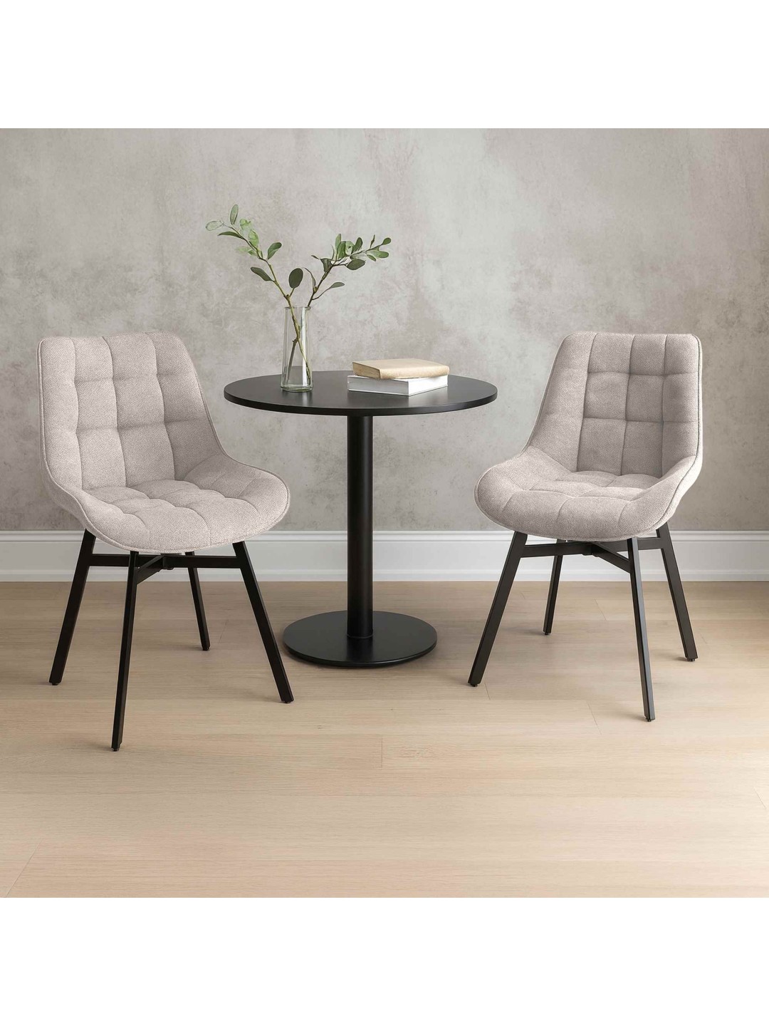 Stol Colby stof, creme