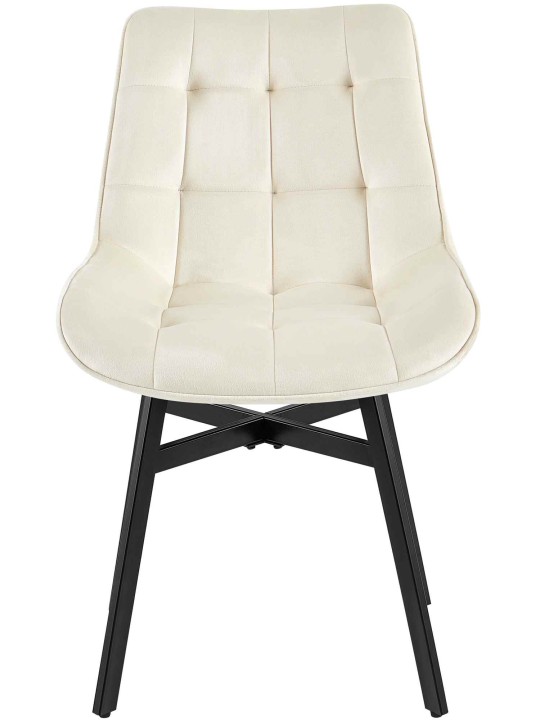 Stol Colby Velvet, creme