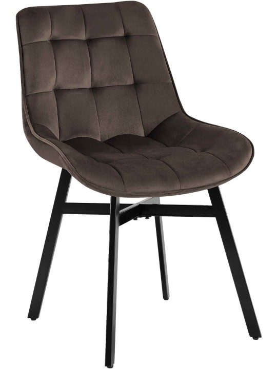 Stol Colby Velvet, brun
