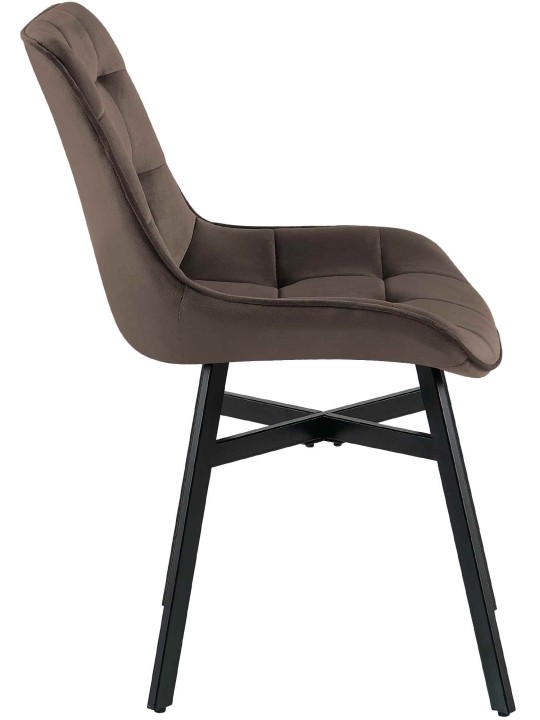 Stol Colby Velvet, brun