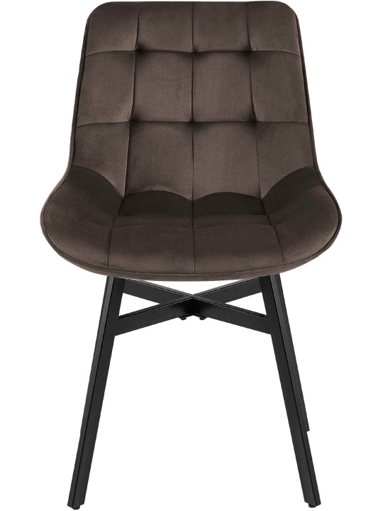 Stol Colby Velvet, brun