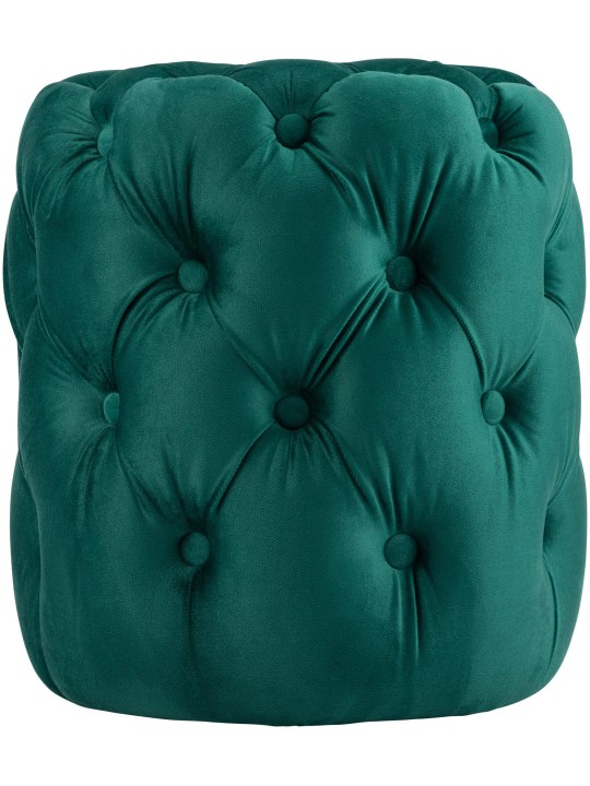 Taburet Drancy Velvet M, mørkegrøn