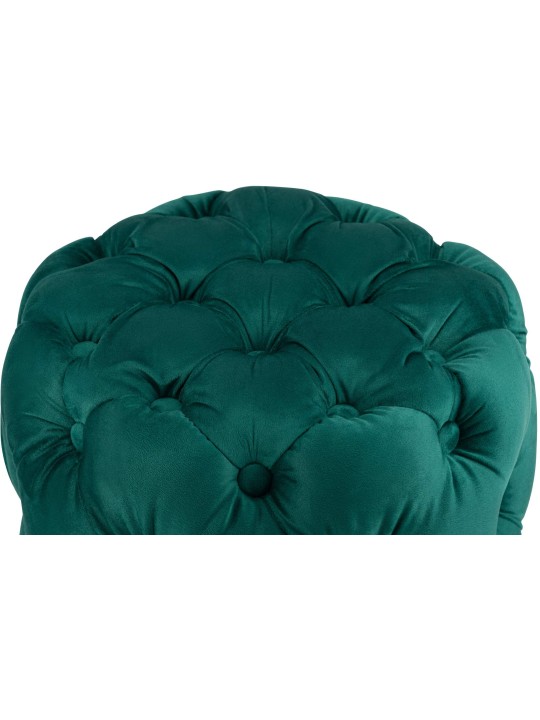 Taburet Drancy Velvet M, mørkegrøn