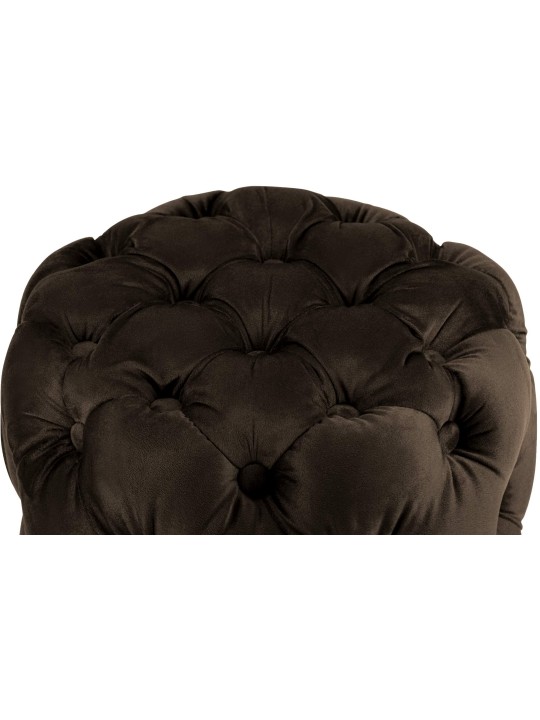 Taburet Drancy Velvet M, mørkebrun