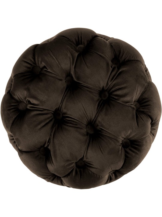 Taburet Drancy Velvet M, mørkebrun