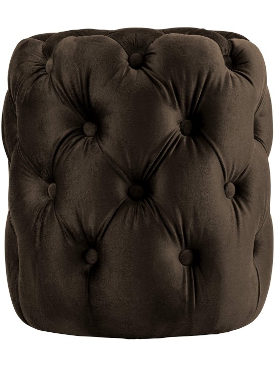 Taburet Drancy Velvet M, mørkebrun