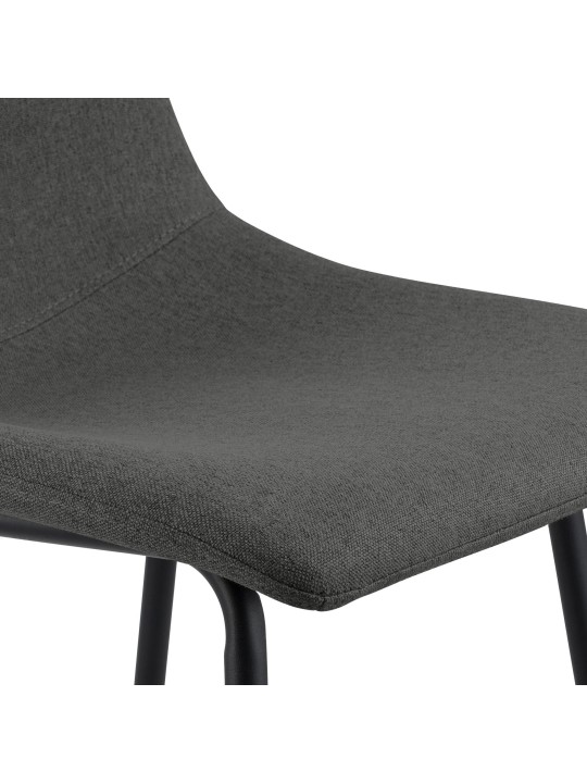 Barstol Altona stof, mørkegrå