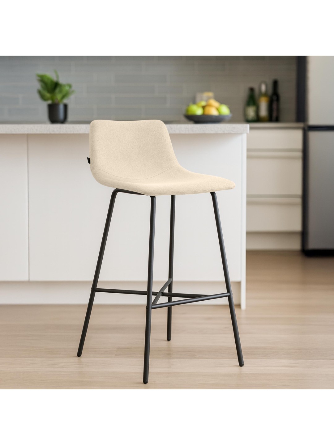 Barstol Altona stof, creme