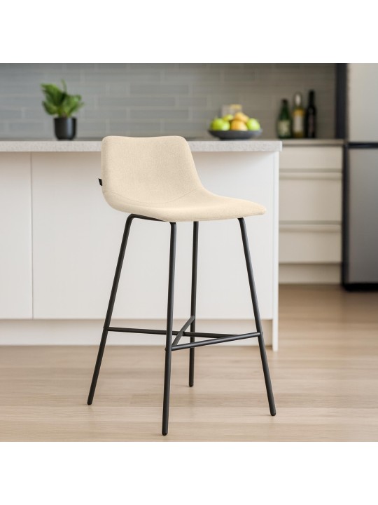 Barstol Altona stof, creme