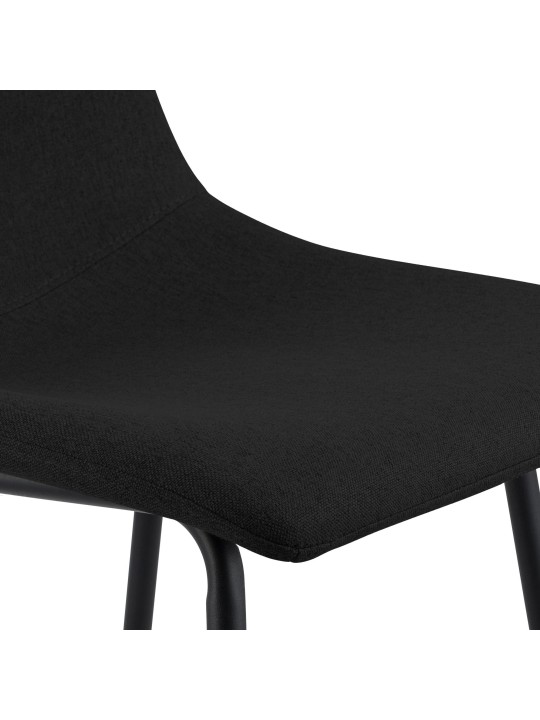 Barstol Altona stof, sort