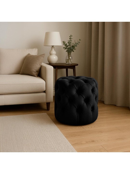 Taburet Drancy Velvet M, sort