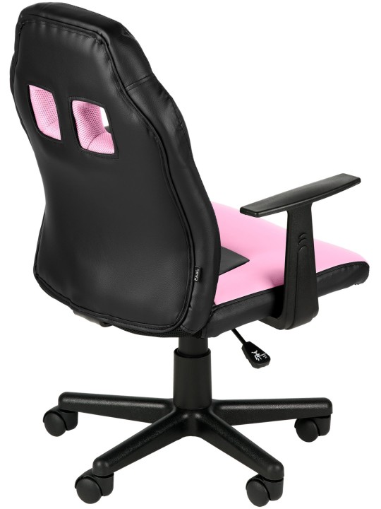 Børnekontorstol Sjov, sort/pink