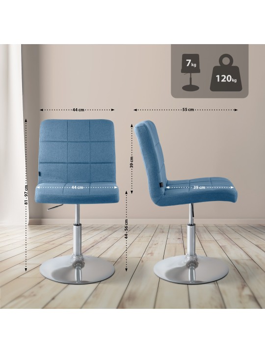 Stol Ricky stof, blå Stol Ricky stof, blå