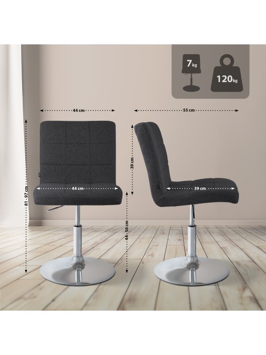 Stol Ricky stof, sort Stol Ricky stof, sort