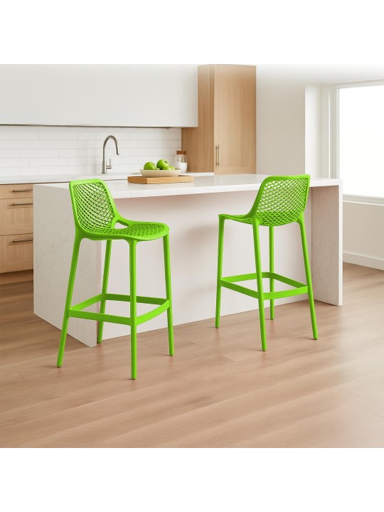 Sæt med 2 barstole Air, grøn