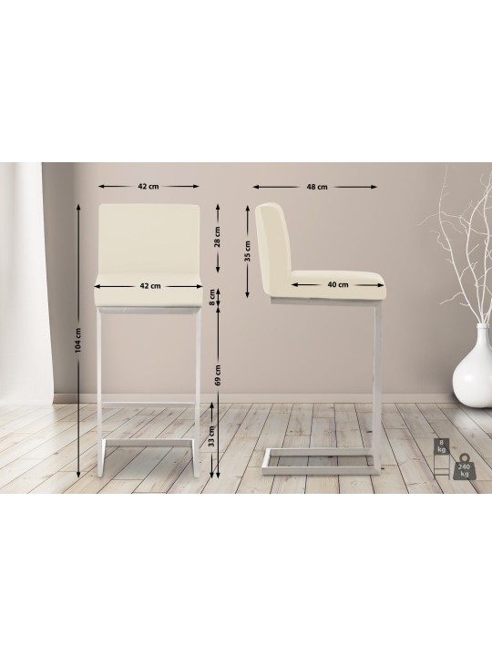 Barstol Paros, creme Barstol Paros, creme