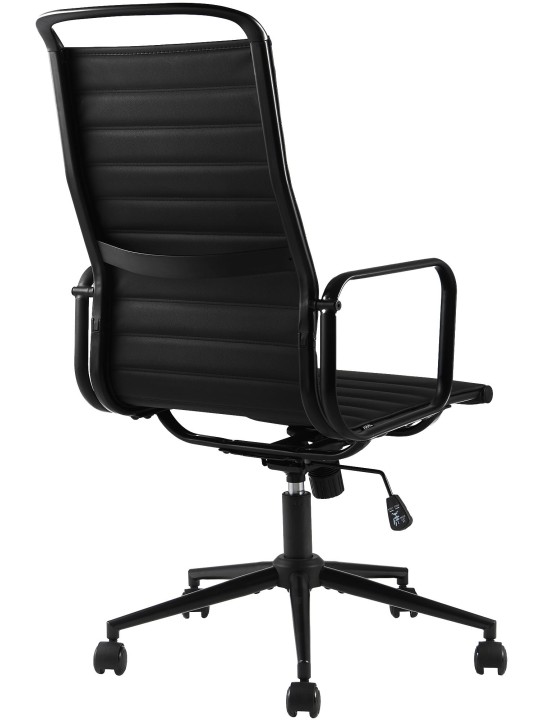 Kontorstol Nelson imiteret læder, sort