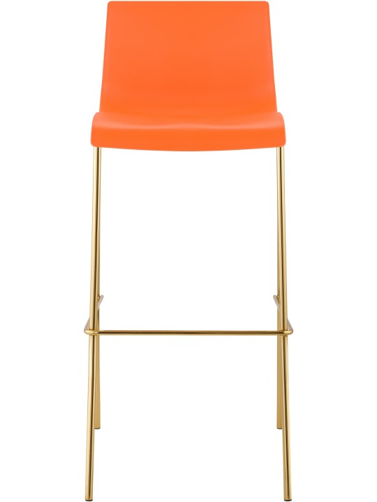 Barstol Hoover plast 4-fods guld, orange Barstol Hoover plast 4-fods guld, orange