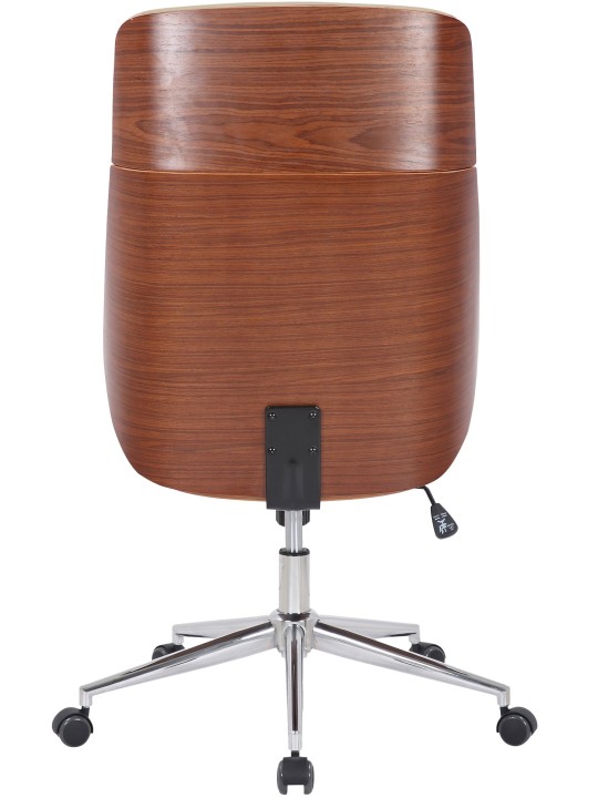 Kontorstol Varel imiteret læder, valnød/creme Kontorstol Varel imiteret læder, valnød/creme