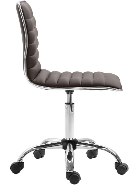 Arbejdsskammel Alamosa imiteret læder, brun